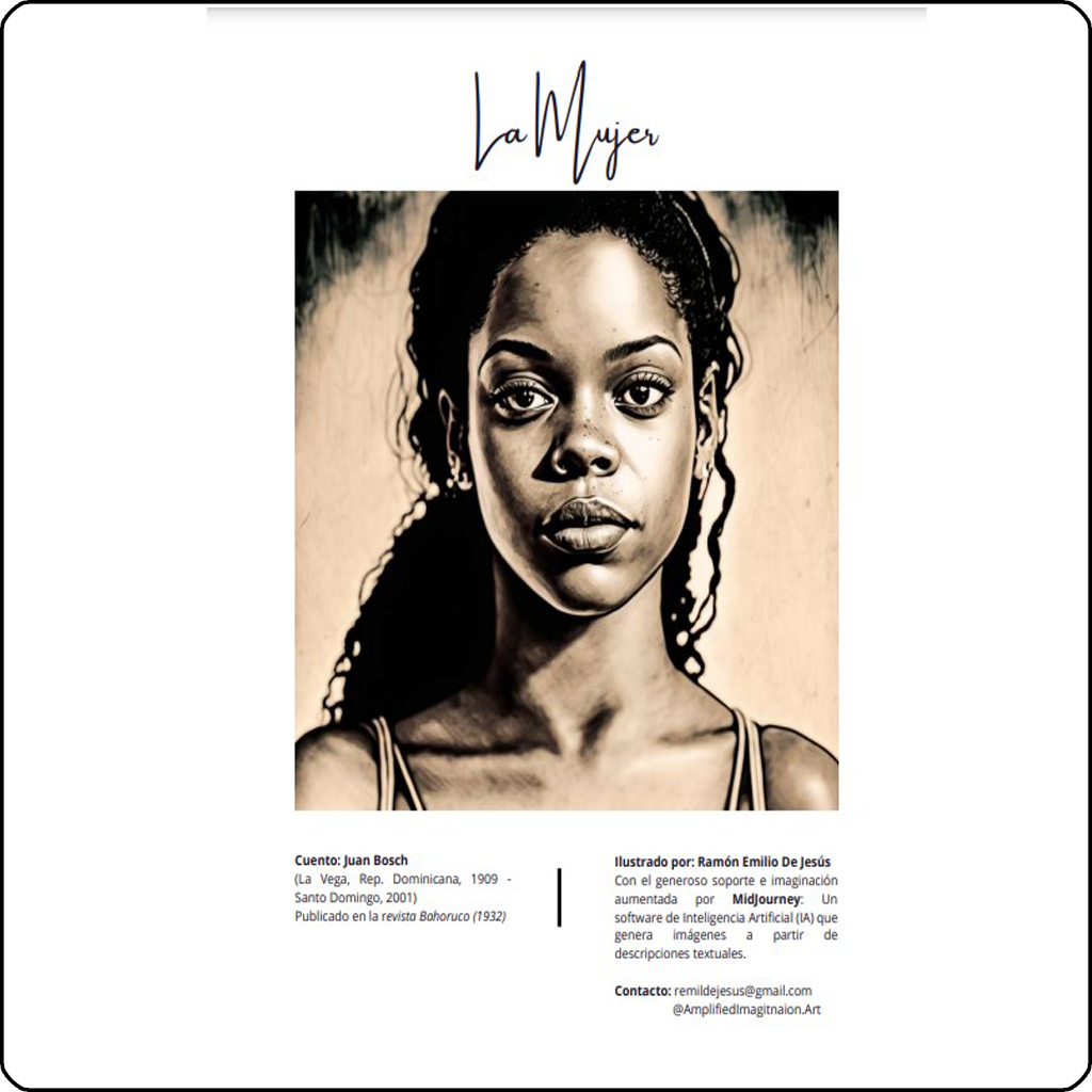 La mujer Cover ps AIcomicbooks